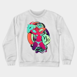 Blue Red Blend Capricorn Beauty Crewneck Sweatshirt